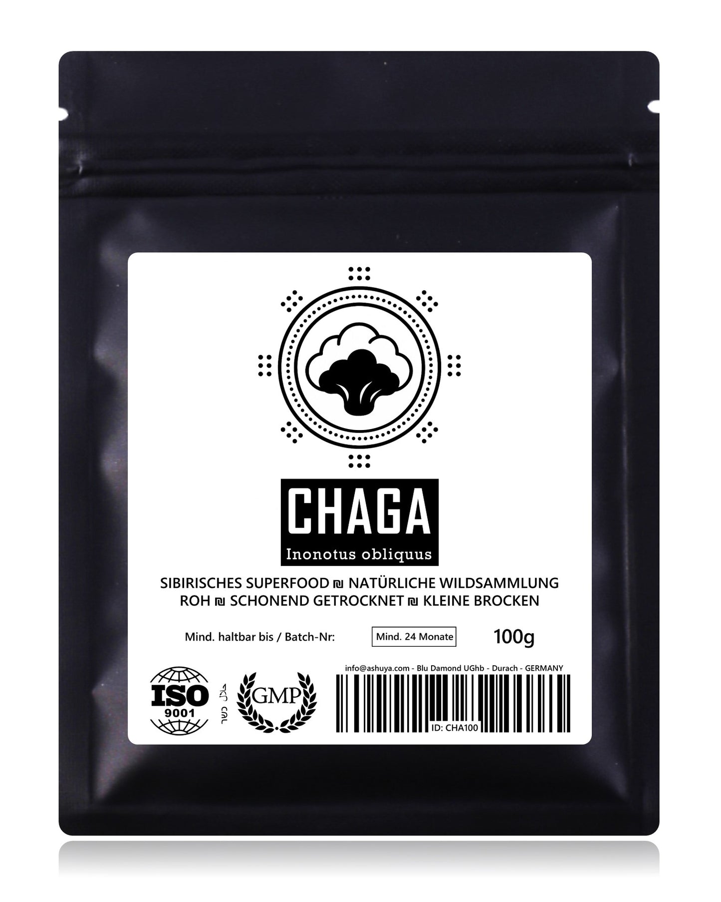 CHAGA (Pilzbrocken) - Sibirisches Superfood aus Wildsammlung (100g)
