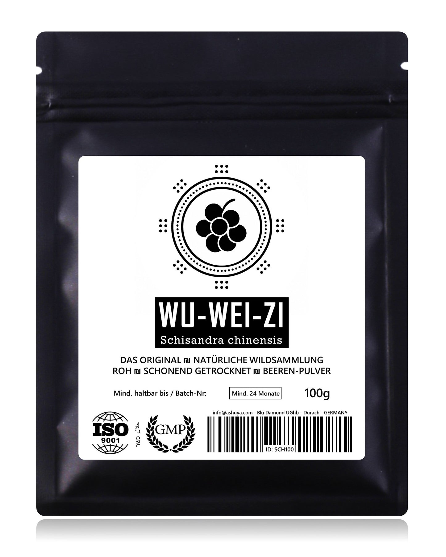 WU-WEI-ZI - Schisandra Beeren-Pulver aus Wildsammlung (100g)
